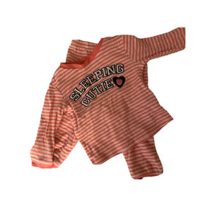 Girl Joe Fresh Pajamas 6-12m Pink White